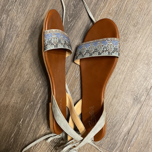 Candie’s Lace Up Sandals Size 8 - Picture 5 of 8